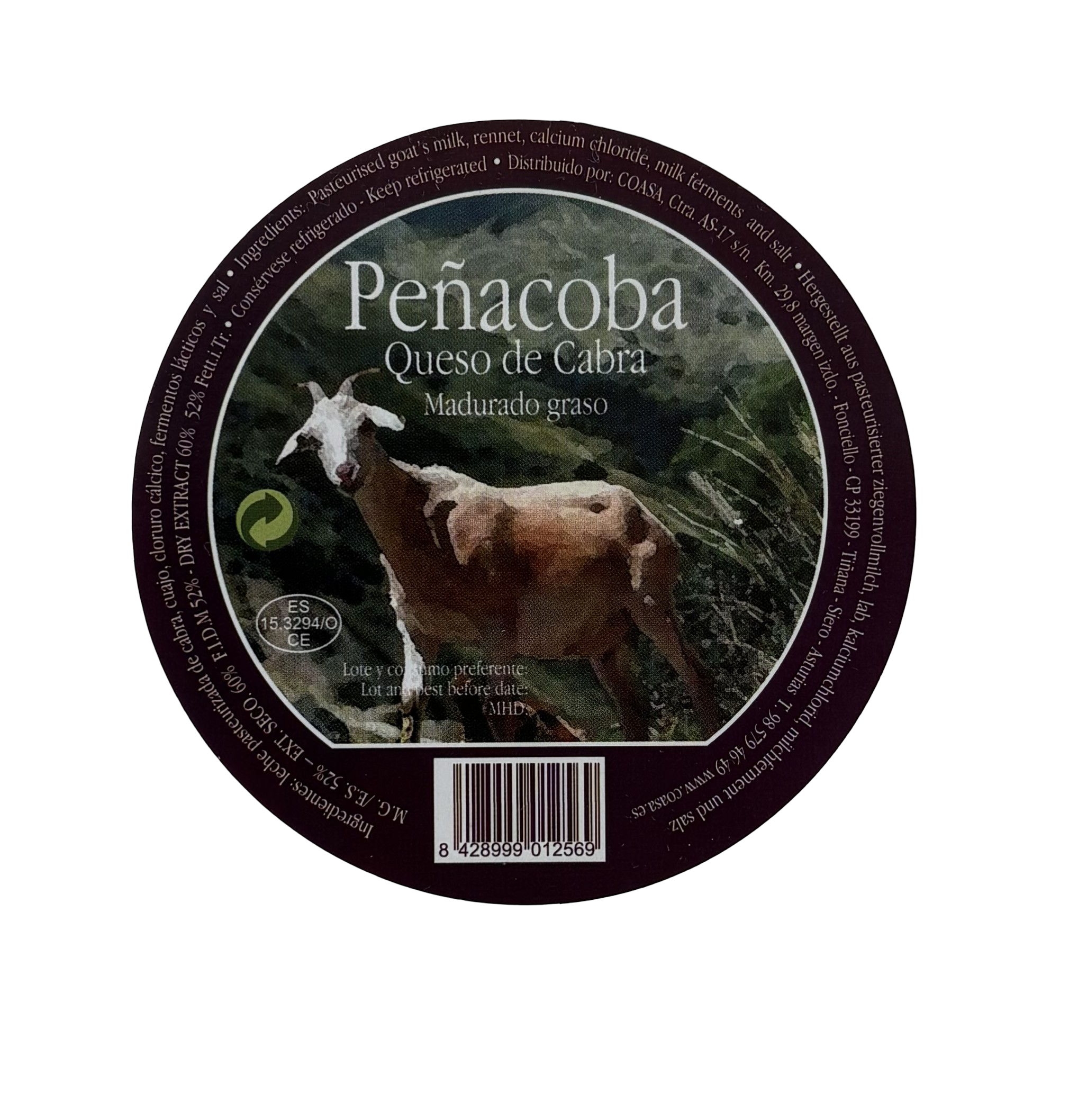 Queso de cabra madurado graso